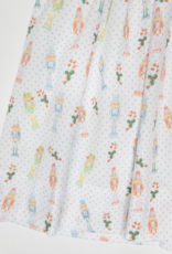 Lulu Bebe LBF26 Penny Nutcracker Smocked Collar Dress