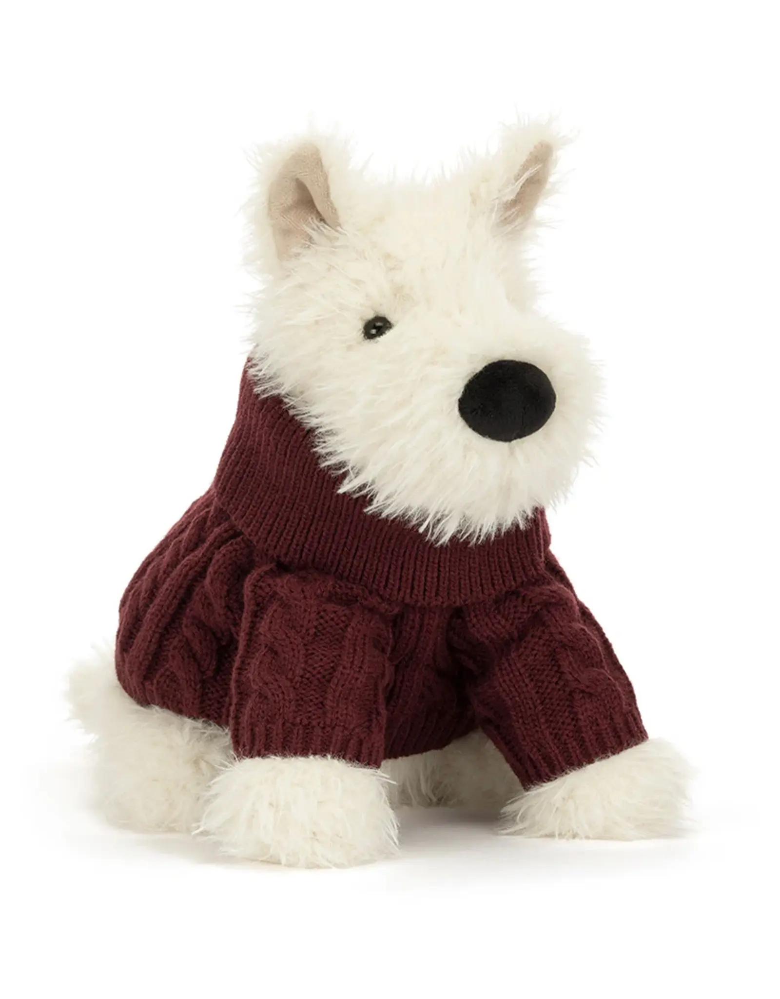 Jellycat Munro Scottie Dog Winter Jumper Outfit