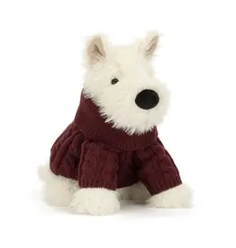 Jellycat Munro Scottie Dog Winter Jumper Outfit
