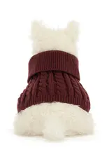 Jellycat Munro Scottie Dog Winter Jumper Outfit