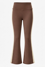 Pleat Lollie Flare Legging Brown/Cream