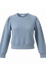 Pleat Nell Top Spa Blue