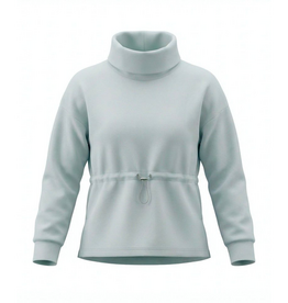 Pleat Jane Sweatshirt Textured French Blue