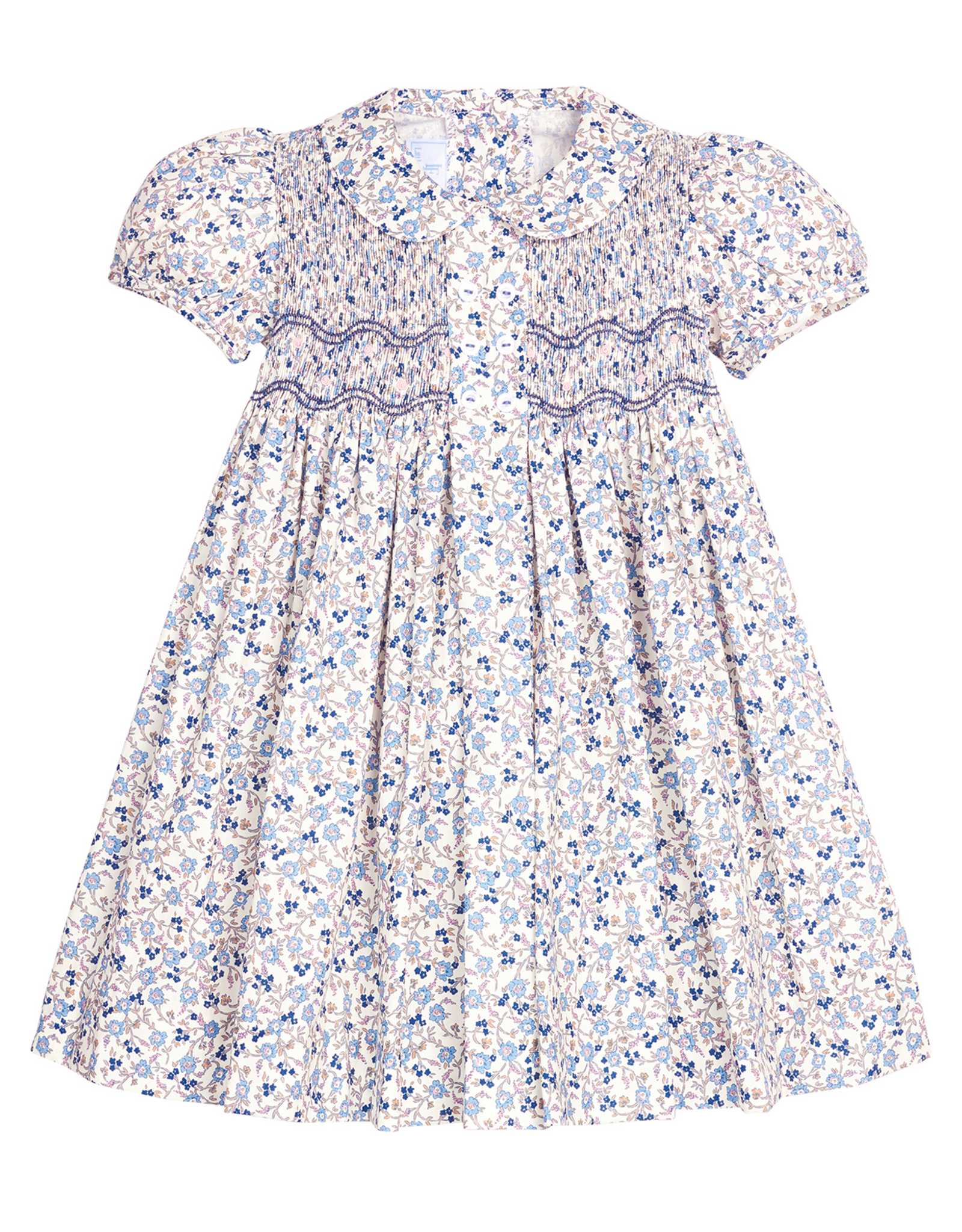 Little English LEF26 Smocked Bridget Dress Wisteria Floral