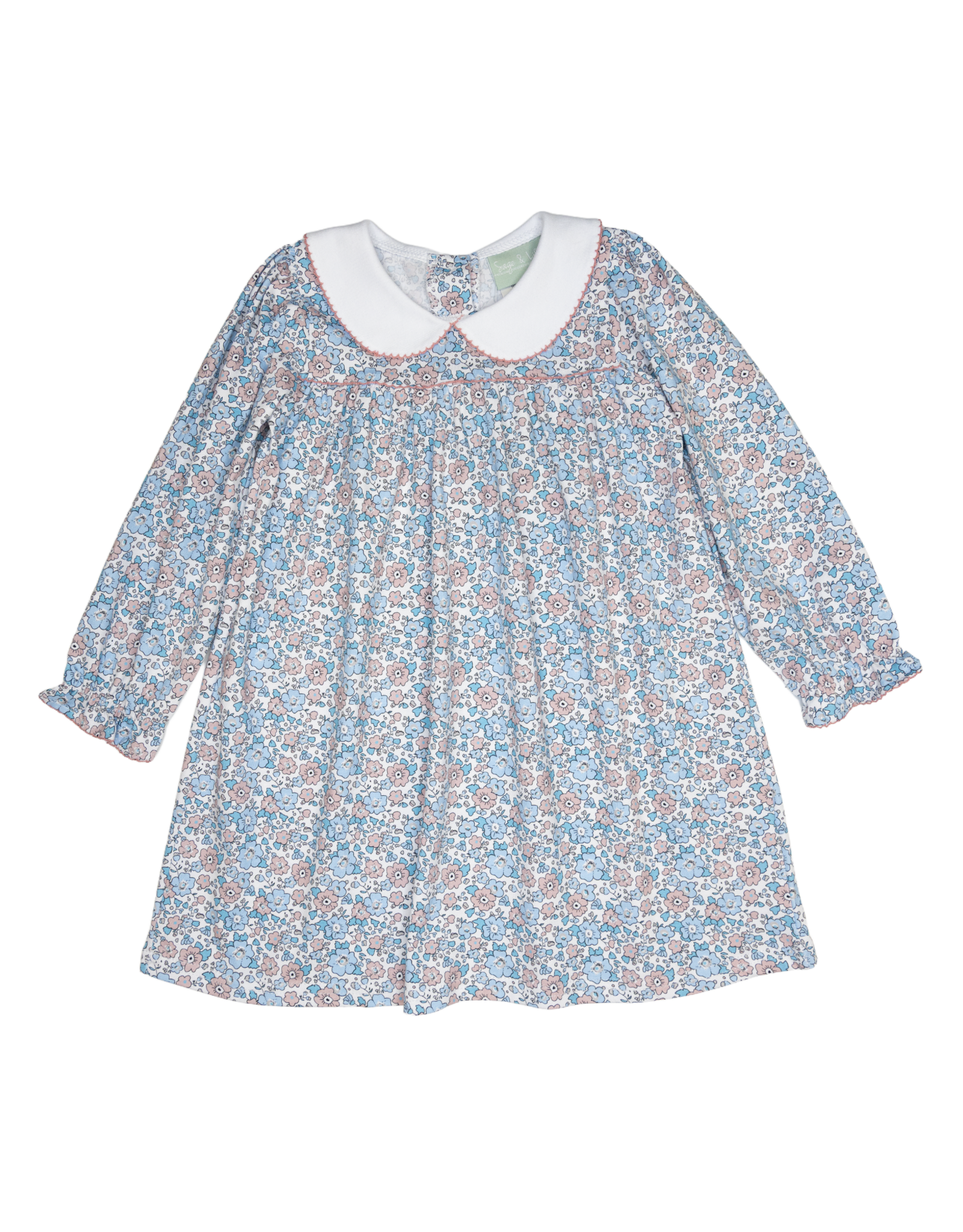 Sage & Lilly 2221 Pink/Blue Floral Dress