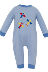 Claire and Charlie 5057H Airplane Applique Romper