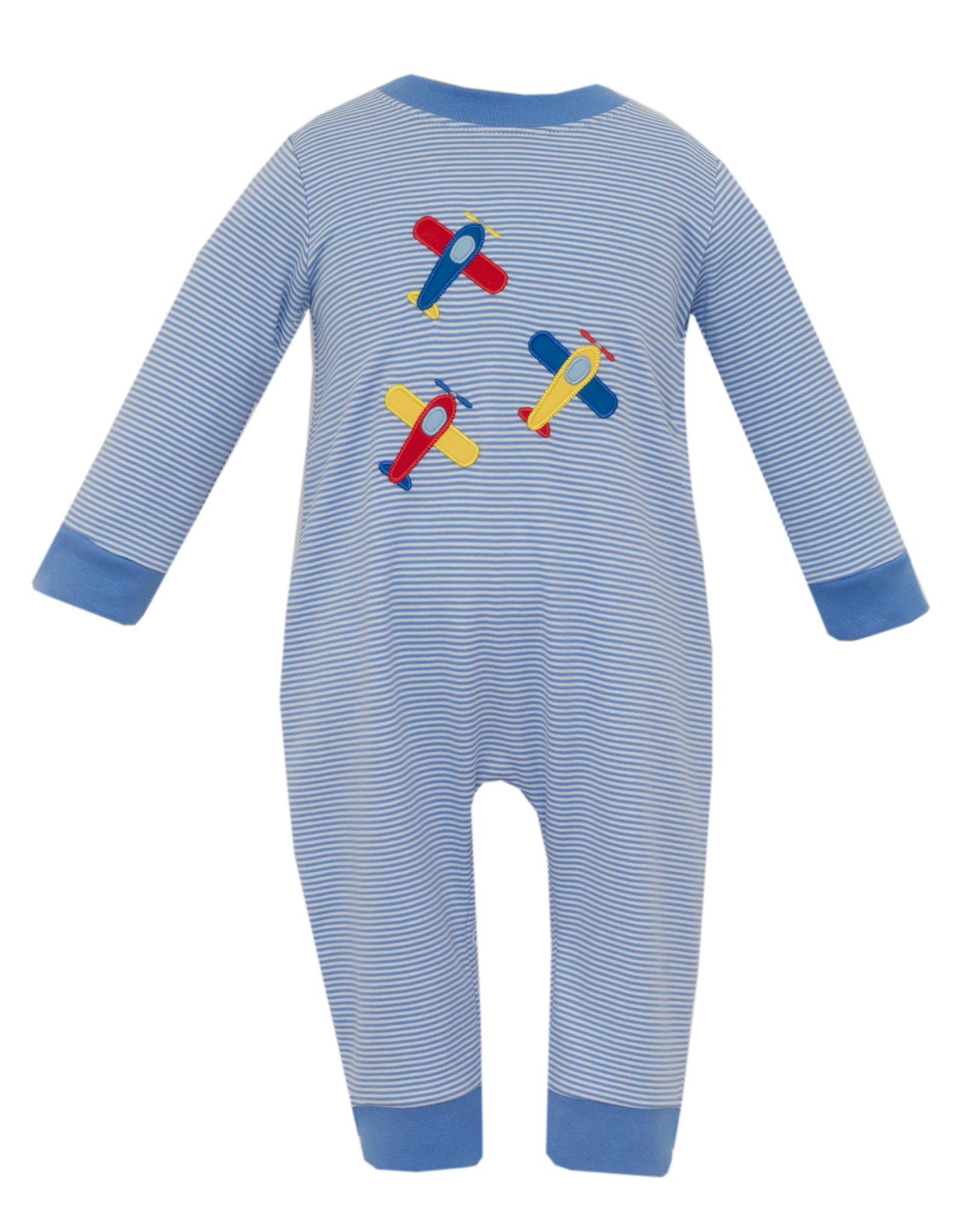 Claire and Charlie 5057H Airplane Applique Romper