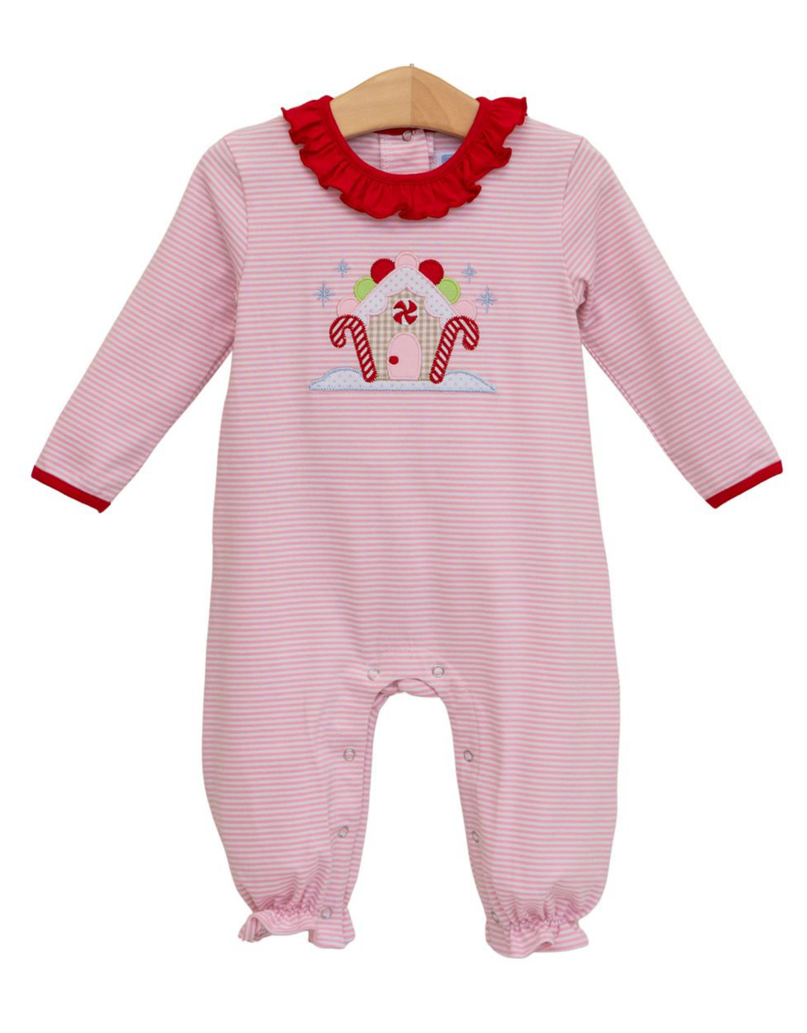 Trotter Street Kids TSF26 Gingerbread House Romper