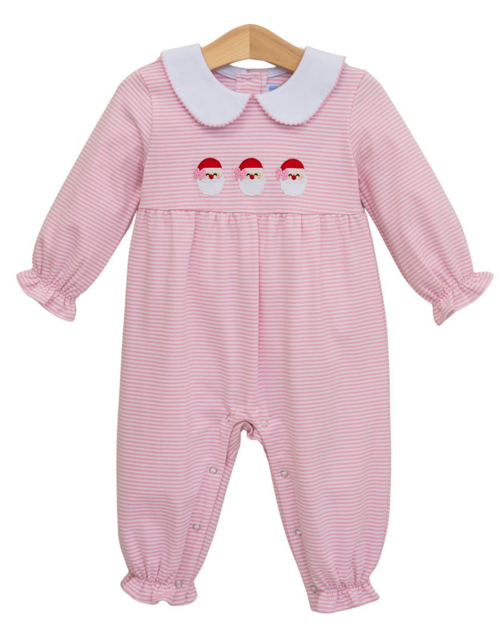 Trotter Street Kids TSF26 Santa Trio Romper PINK