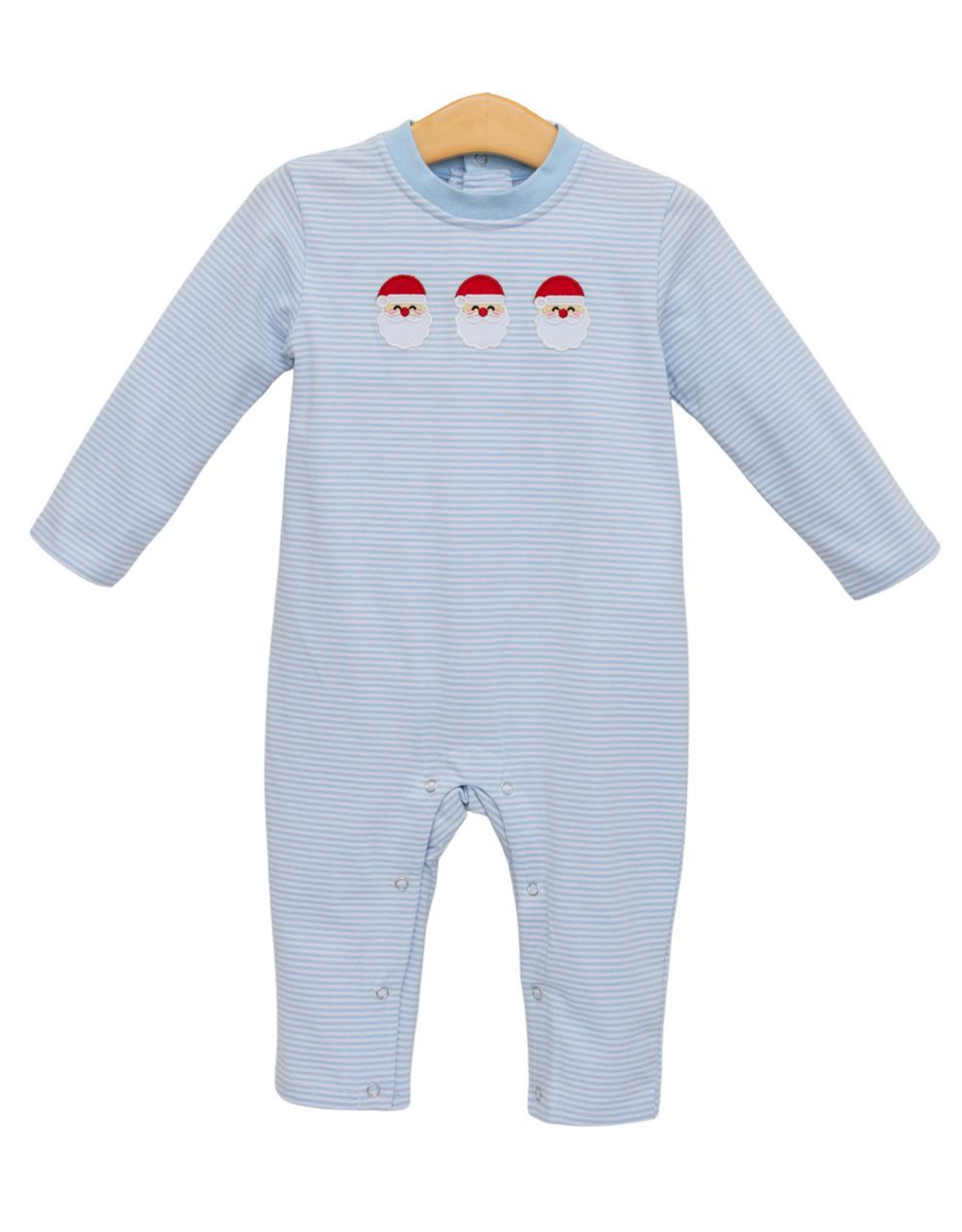 Trotter Street Kids TSF26 Santa Trio Romper BLUE