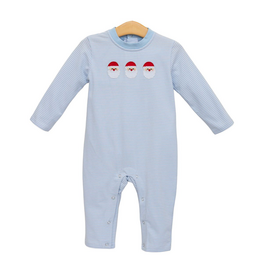 Trotter Street Kids Santa Trio Romper BLUE