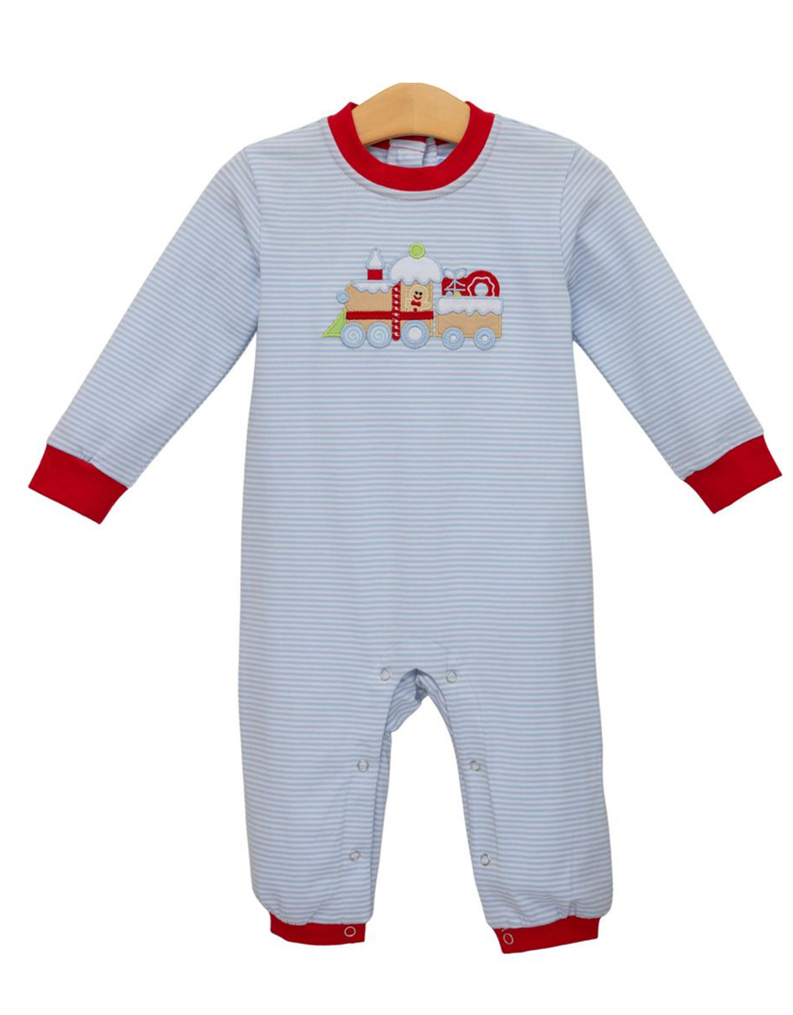 Trotter Street Kids TSF26 Gingerbread Train Romper
