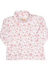 Luigi ITS001P Print Turtleneck Red Christmas Print