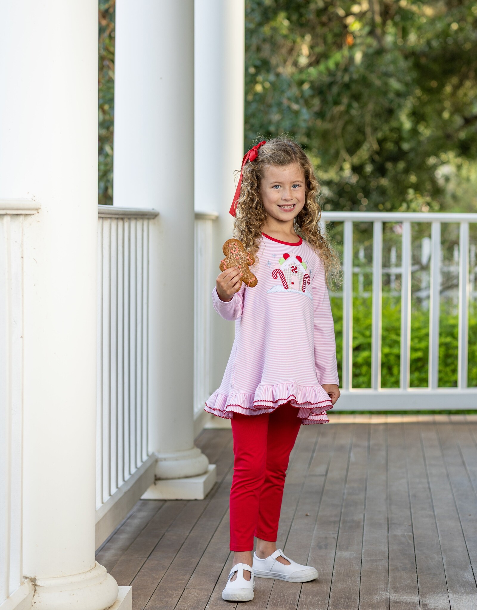 Trotter Street Kids TSF26 Gingerbread House Pant Set