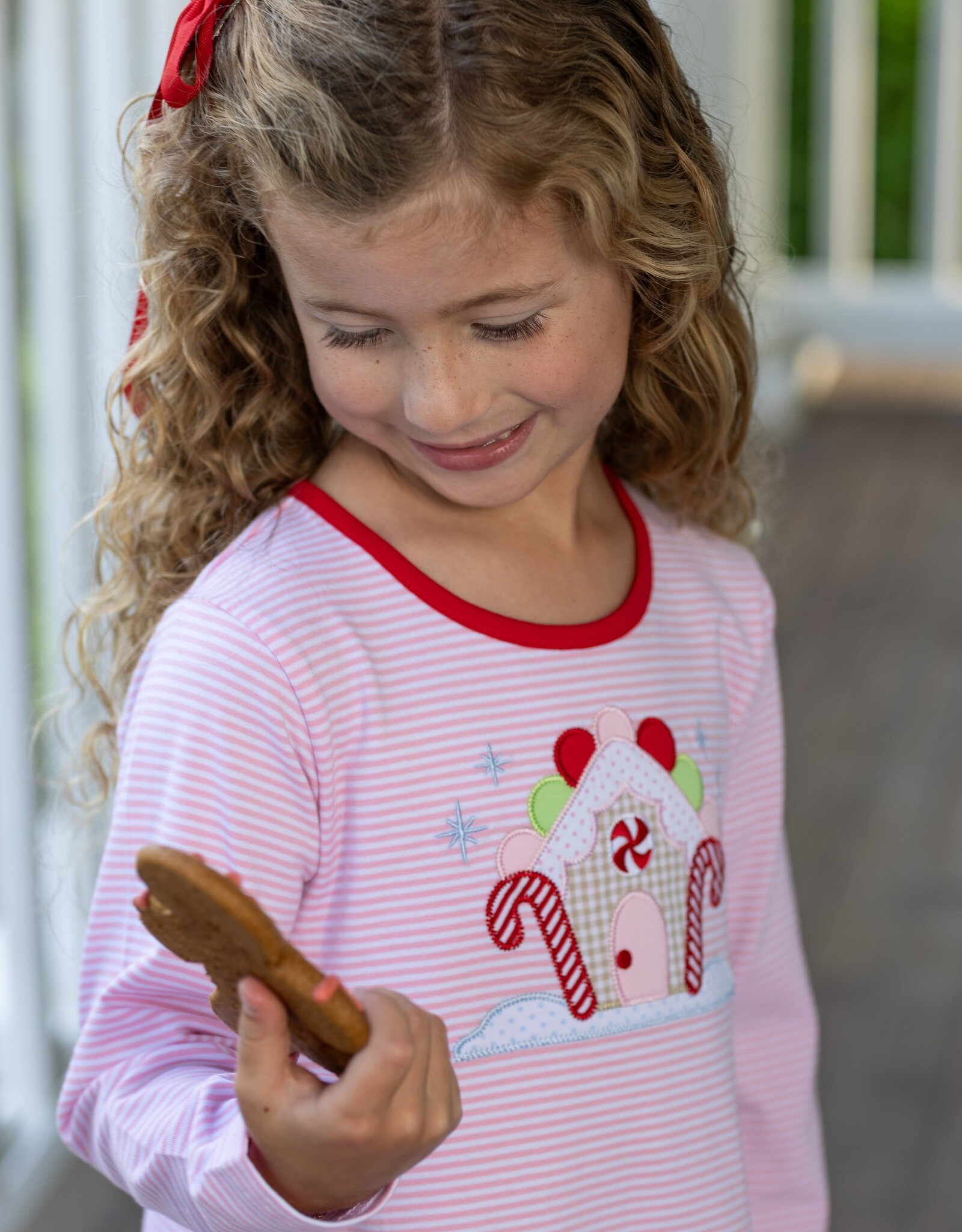 Trotter Street Kids TSF26 Gingerbread House Pant Set