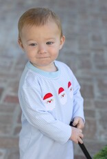 Trotter Street Kids TSF26 Santa Trio Romper BLUE