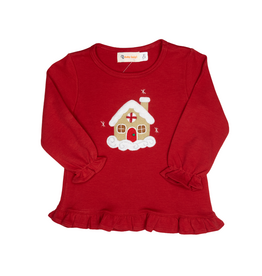 Luigi Ruffle Shirt Red Gingerbread House