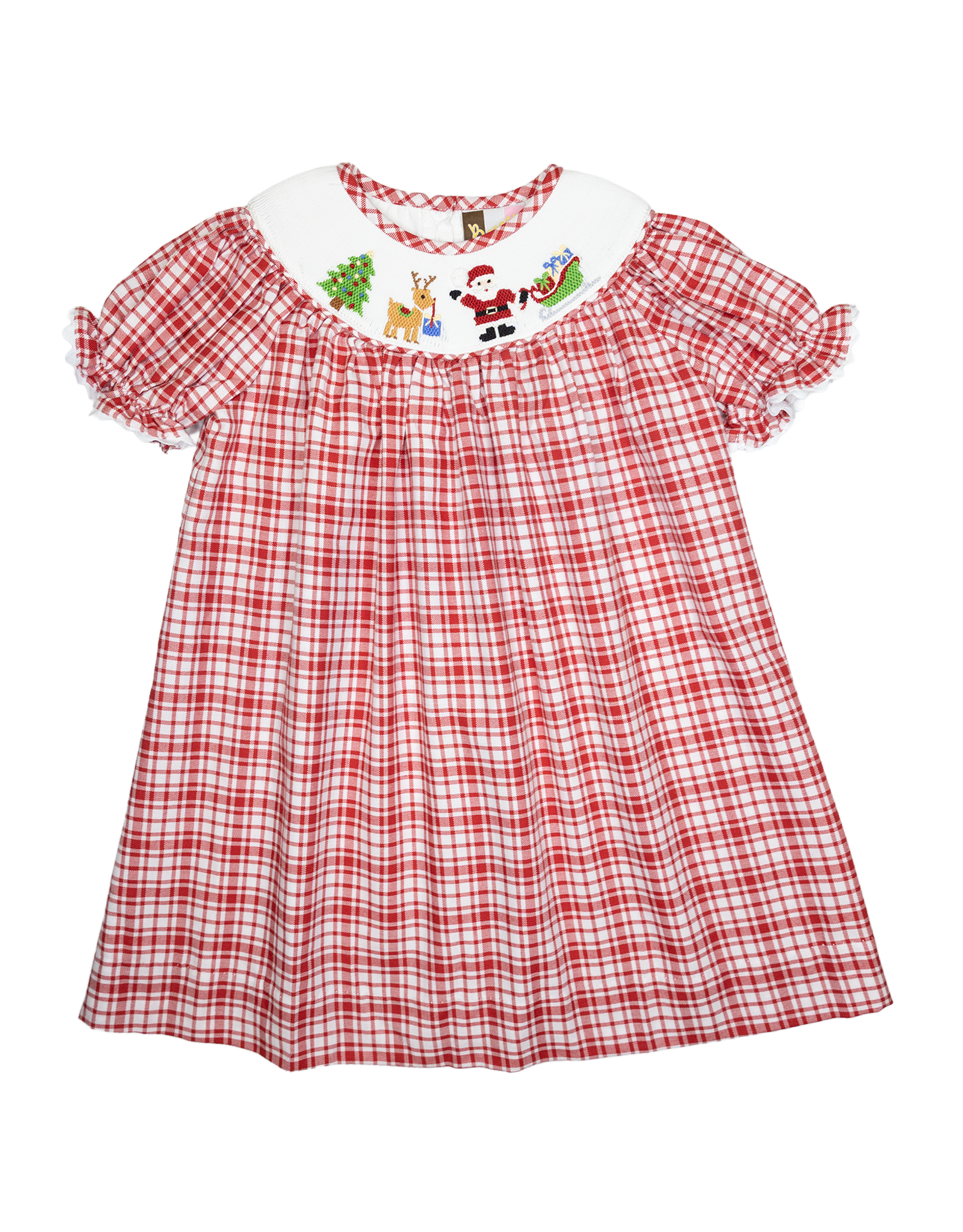 Banana Split 212 Christmas Eve Smocked Bishop Dress