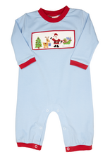 Banana Split 215 Christmas Eve Smocked Romper