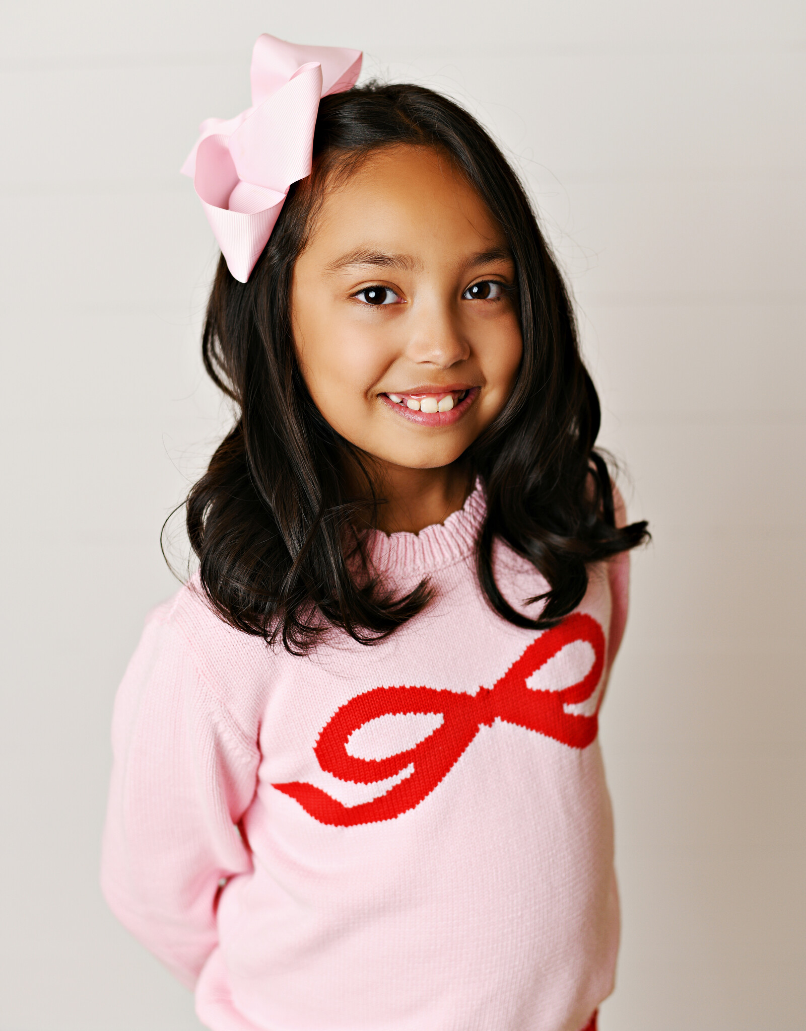 Swoon Baby 2699 Pink w/ Red Bow Sweater