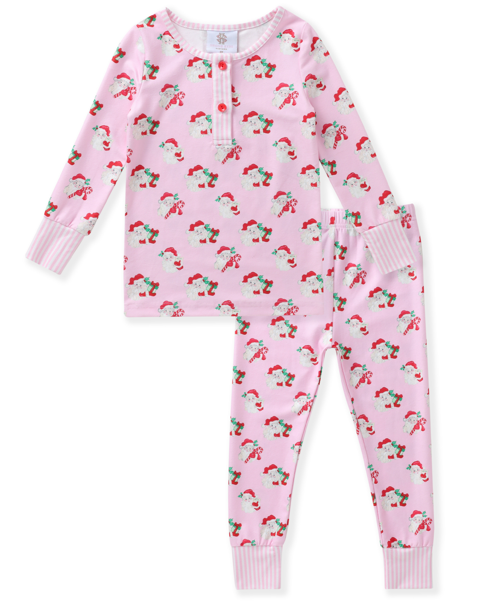 Swoon Baby 2685 Pink Santa 2pc PJ
