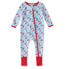 Swoon Baby Blue Santa Layette