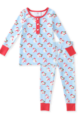 Swoon Baby 2687 Blue Santa 2pc PJ