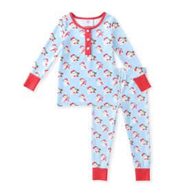 Swoon Baby Blue Santa 2pc PJ