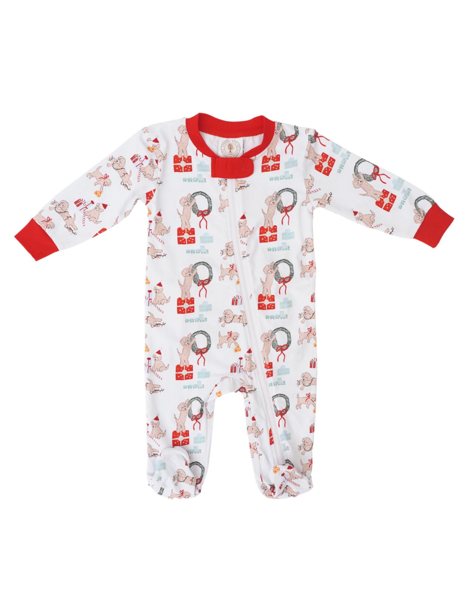 Cypress Row Santa Paws Footie