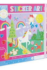 Floss and Rock Rainbow Fairy Sticker Art