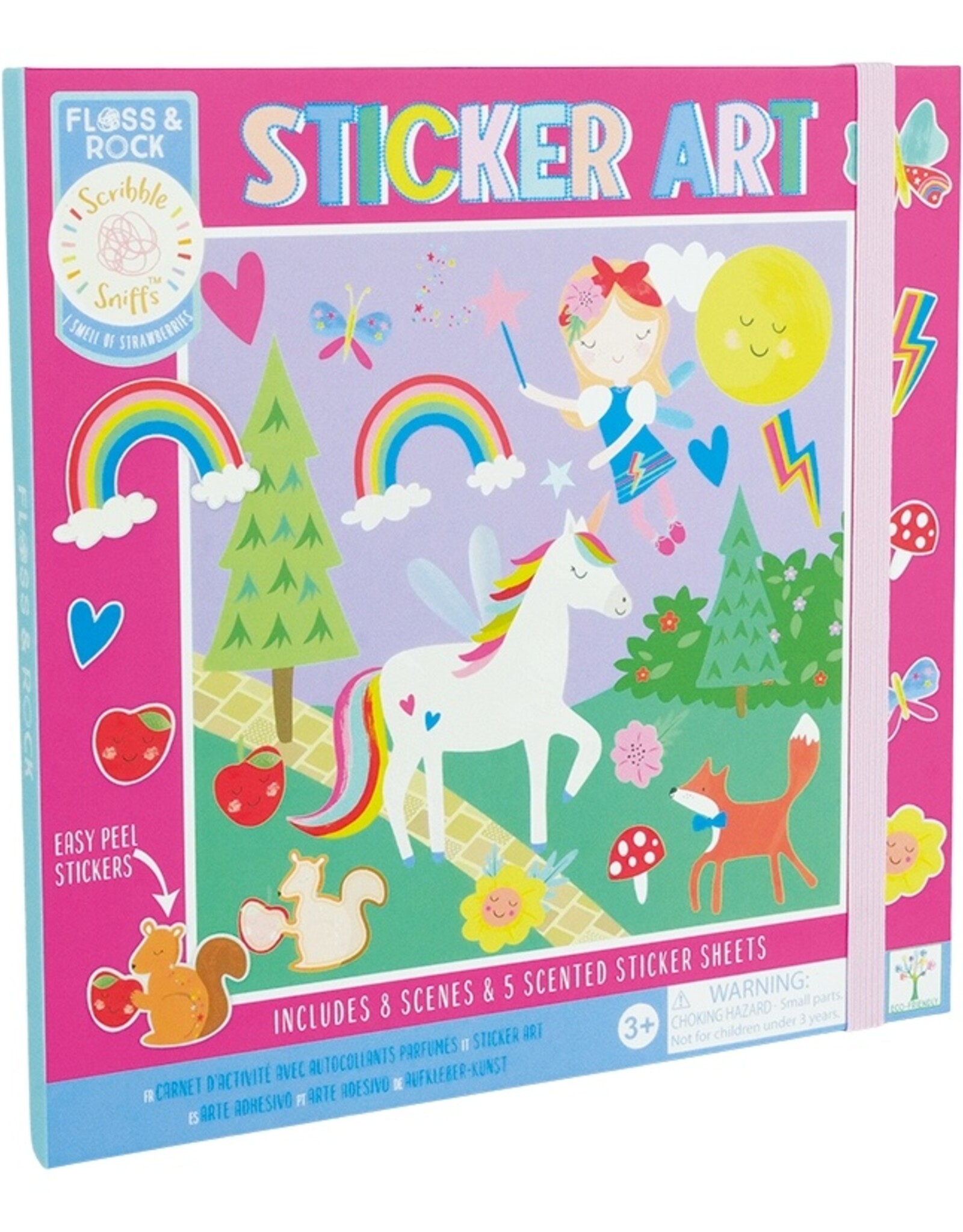 Floss and Rock Rainbow Fairy Sticker Art