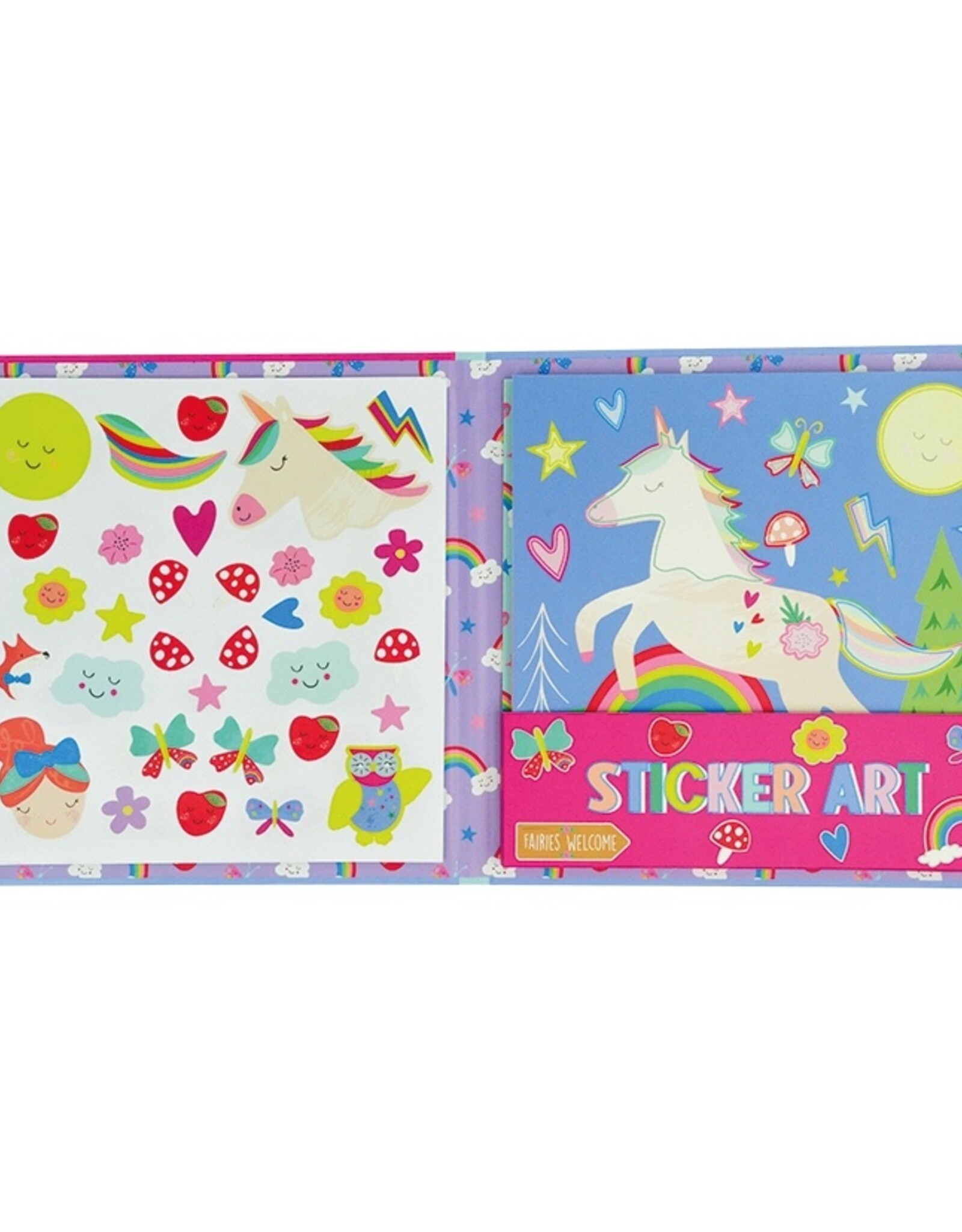 Floss and Rock Rainbow Fairy Sticker Art