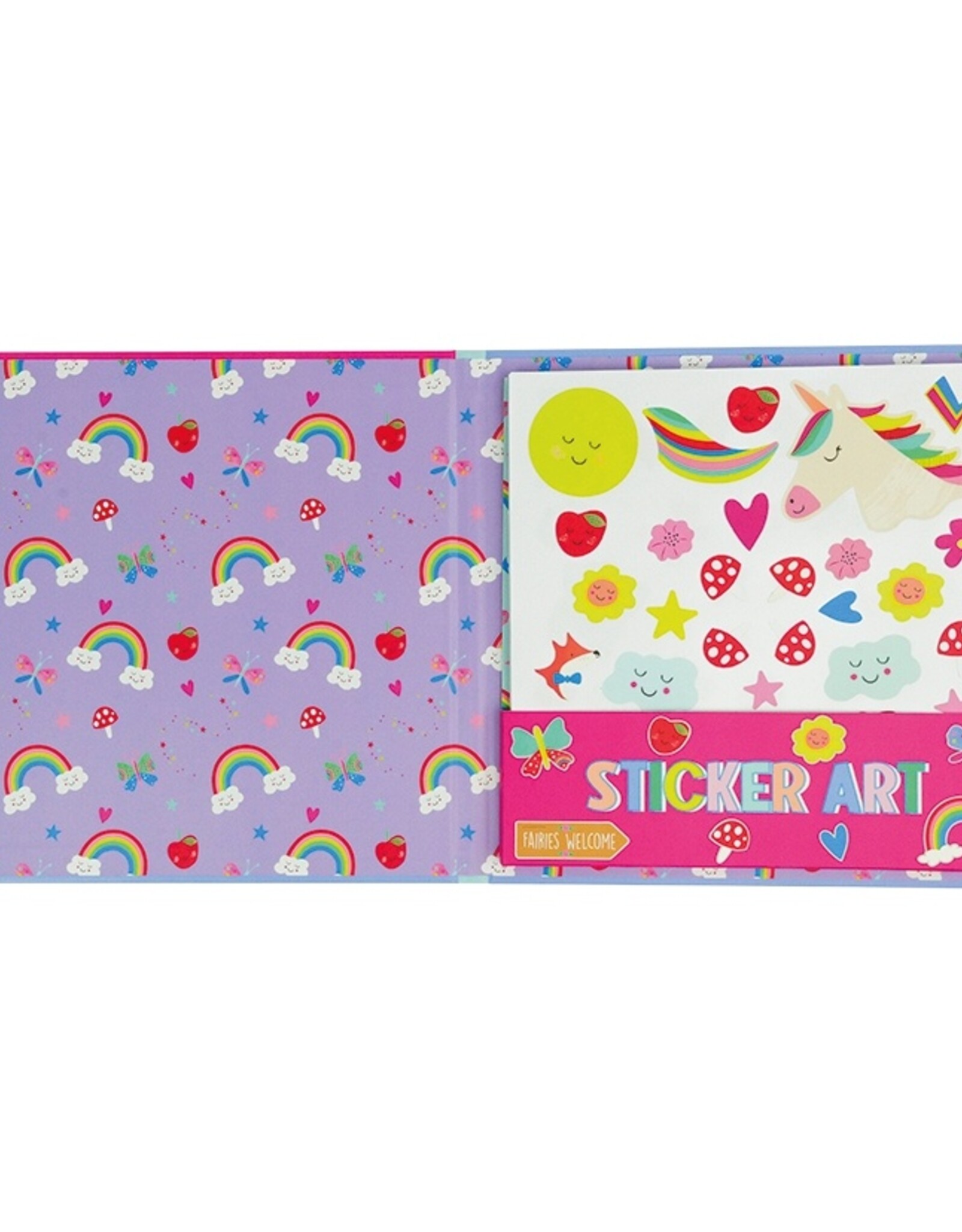 Floss and Rock Rainbow Fairy Sticker Art