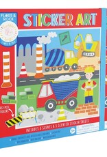 Floss and Rock Construction Sticker Art