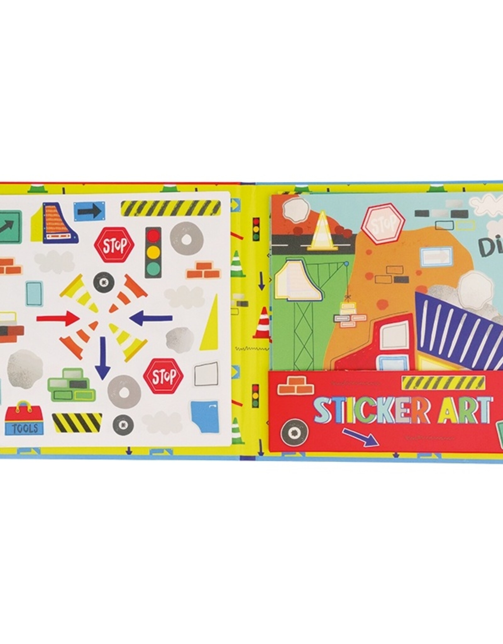 Floss and Rock Construction Sticker Art