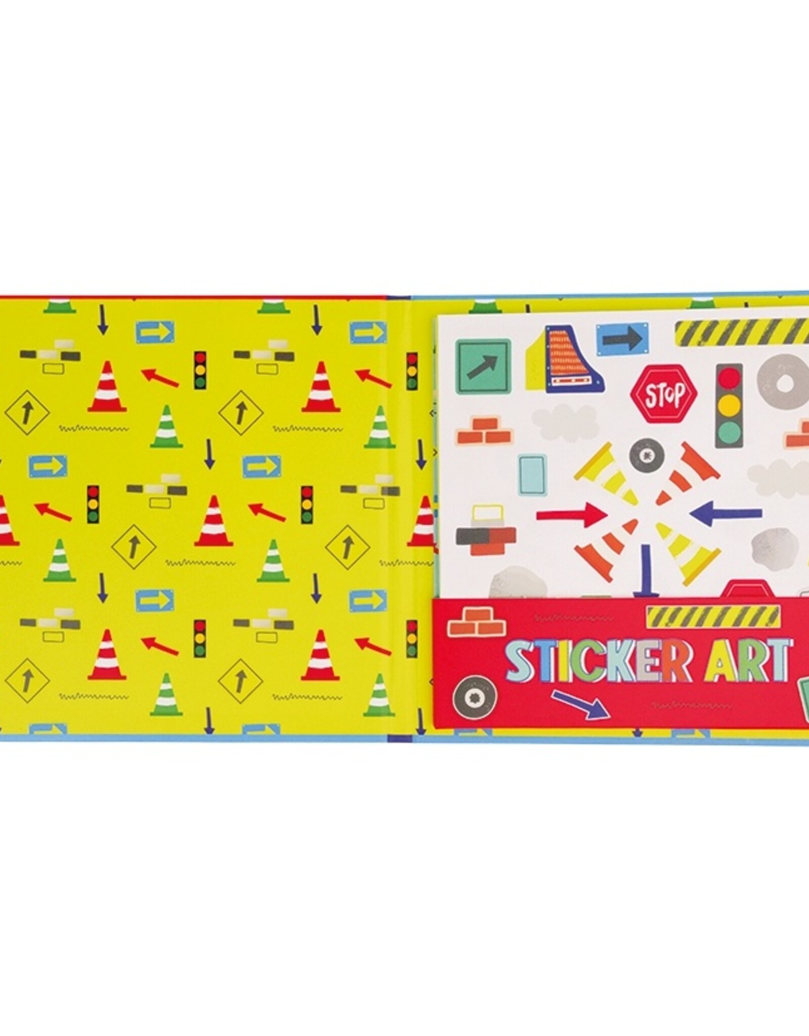 Floss and Rock Construction Sticker Art