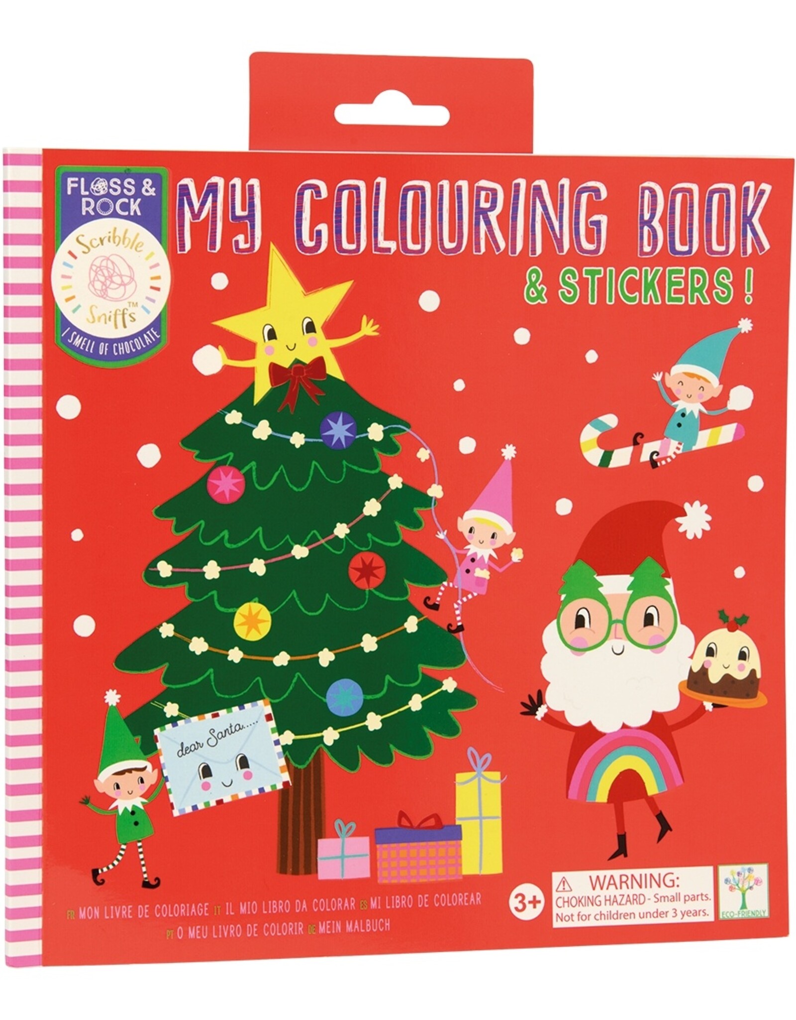 Floss and Rock Scribble Sniffs Coloring Book Christmas