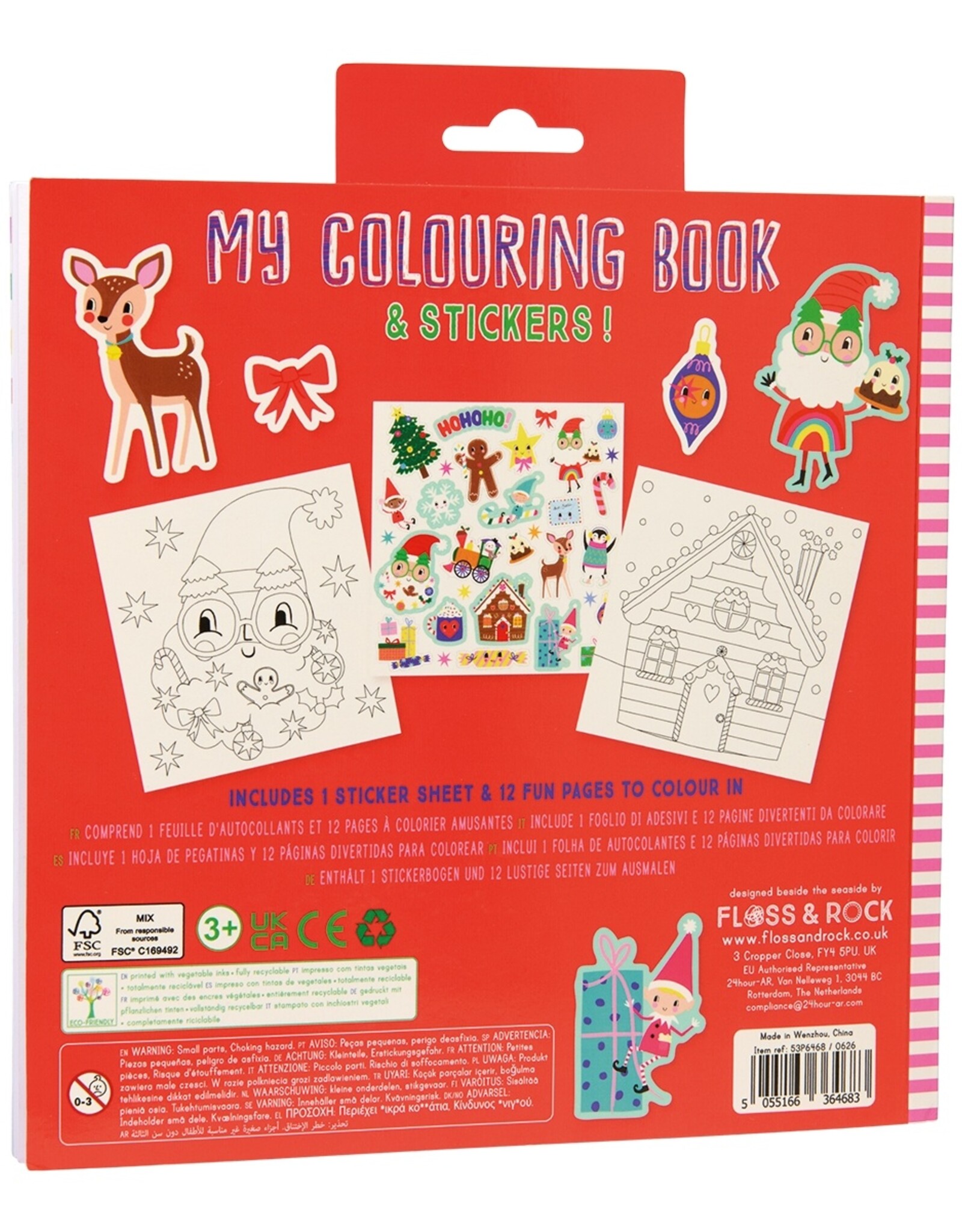 Floss and Rock Scribble Sniffs Coloring Book Christmas
