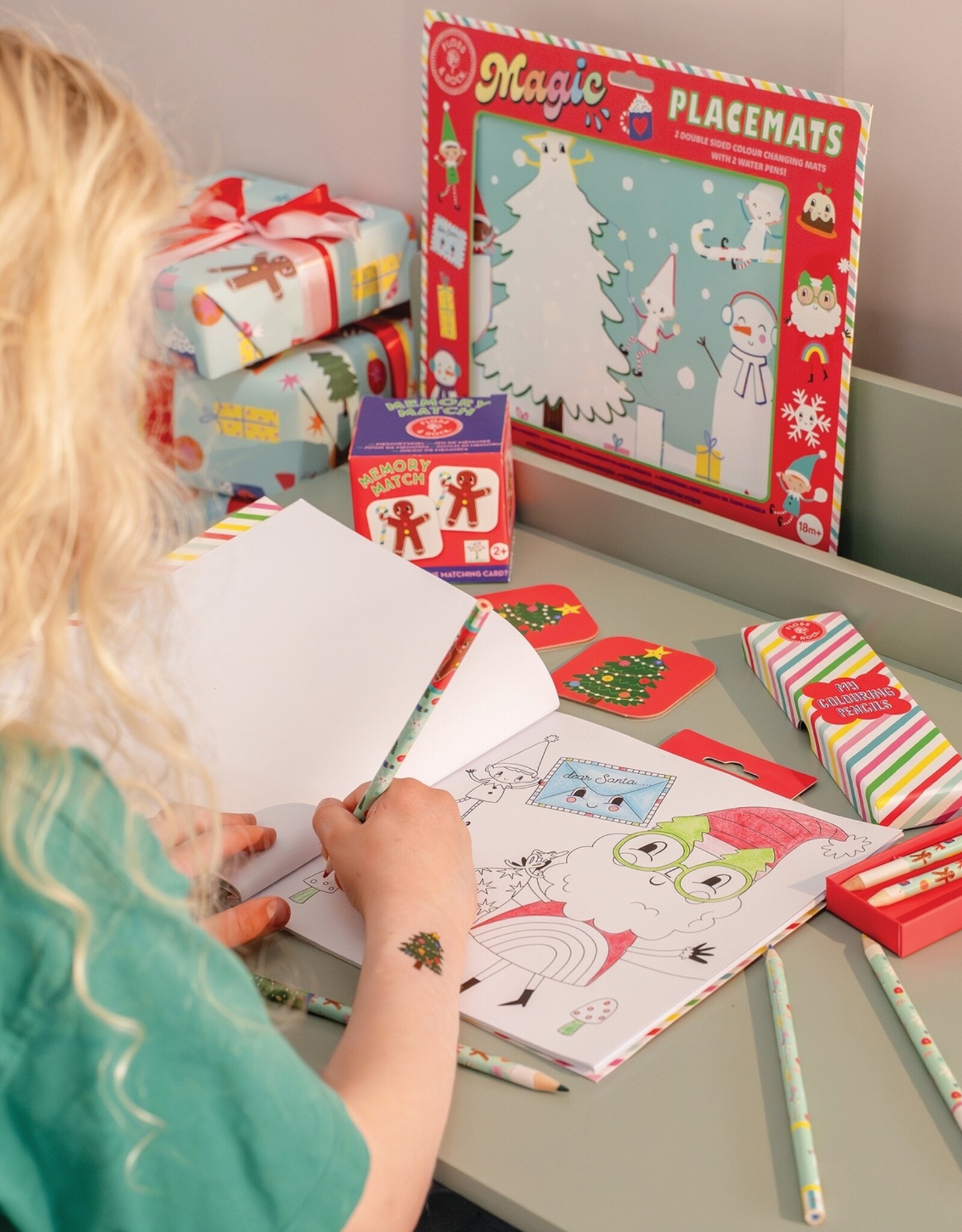 Floss and Rock Scribble Sniffs Coloring Book Christmas
