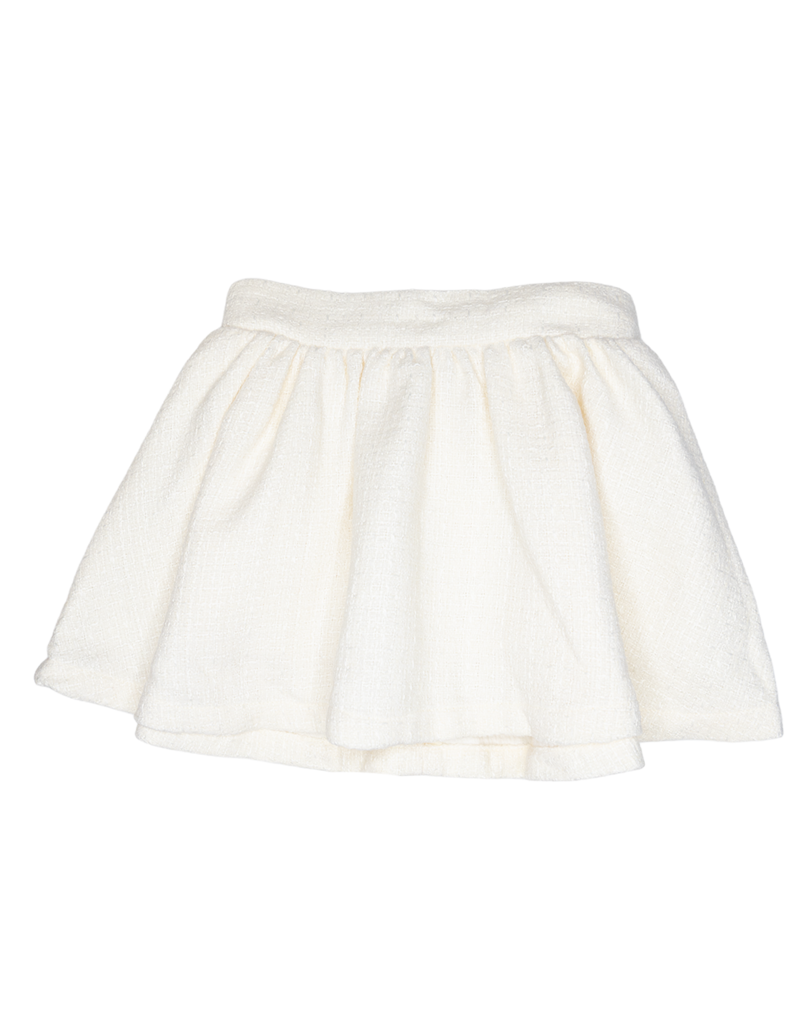 Lulu Bebe LBF26 Sofie Ivory Tweed Skirt