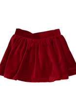 Lulu Bebe LBF26 Sofie Red Velvet Skirt