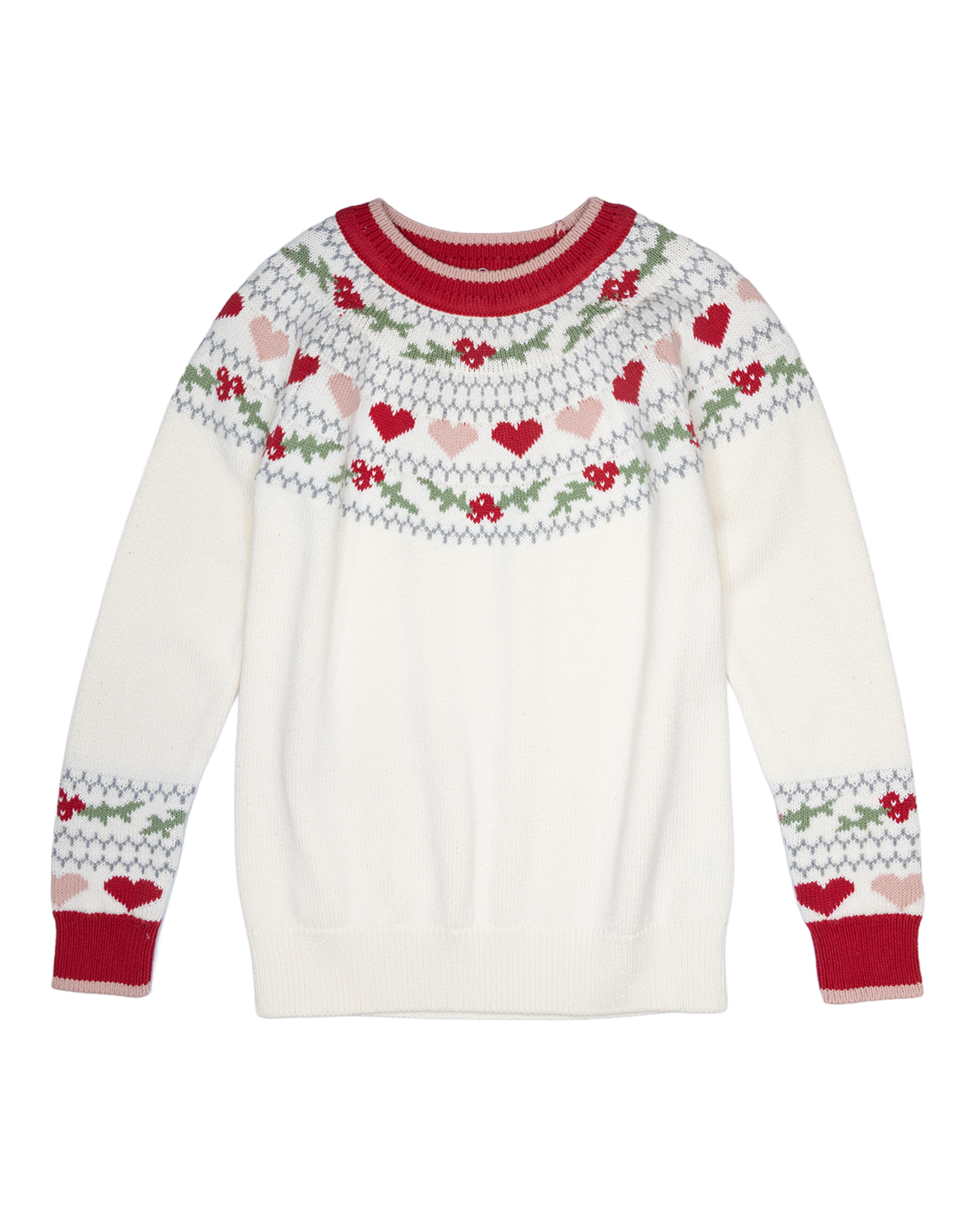 Lulu Bebe LBF26 Cindy Sweater Christmas Heart