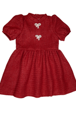 Lulu Bebe LBF26 Catherine Red Tweed Dress