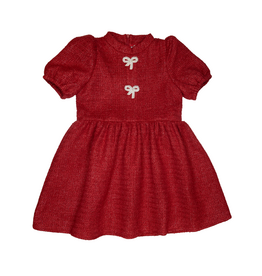 Lulu Bebe Catherine Red Tweed Dress
