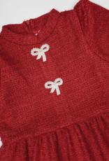 Lulu Bebe LBF26 Catherine Red Tweed Dress