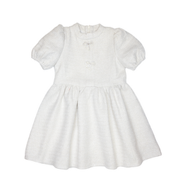 Lulu Bebe Catherine Ivory Tweed Dress