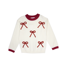 Lulu Bebe Red Bow Sweater