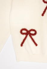 Lulu Bebe LBF26 Red Bow Sweater