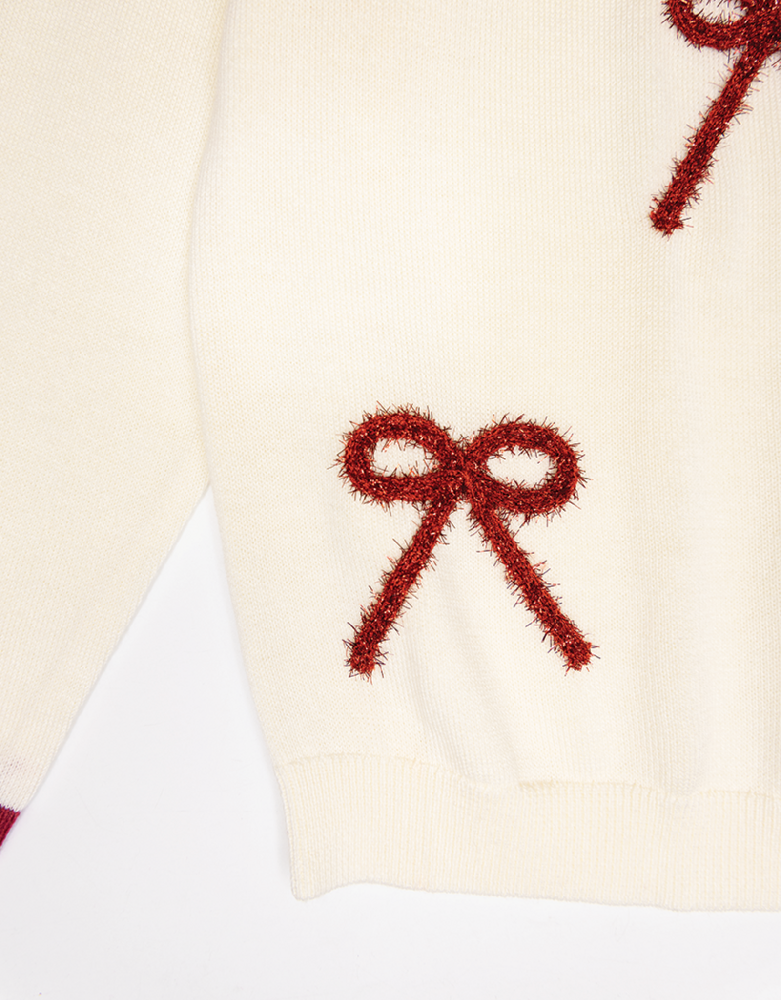 Lulu Bebe LBF26 Red Bow Sweater