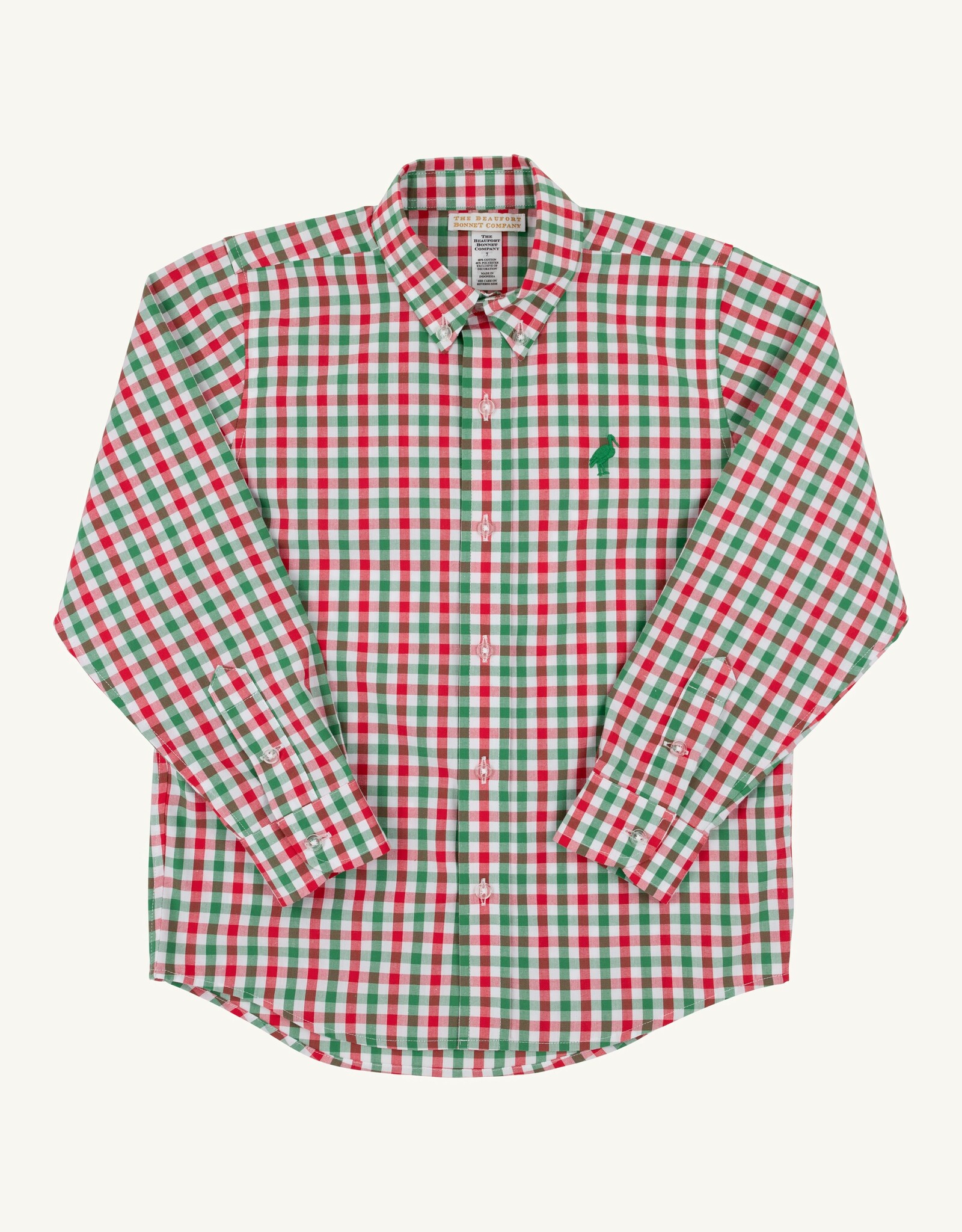 TBBC Deans List Dress Shirt Richmond Red/Kelly Green Gingham